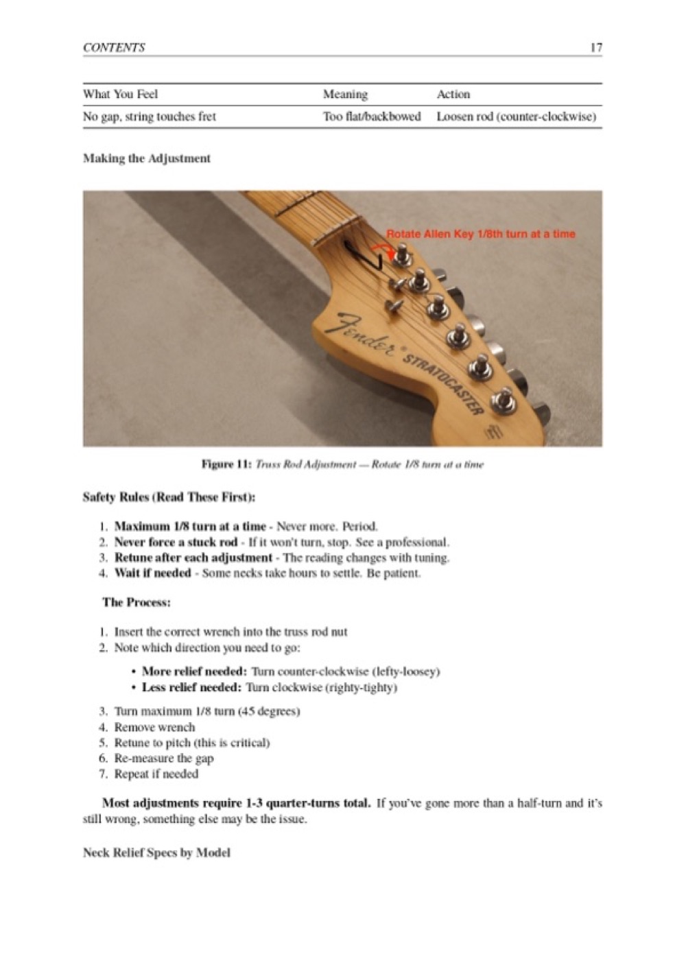 Fender Setup Guide — page 18